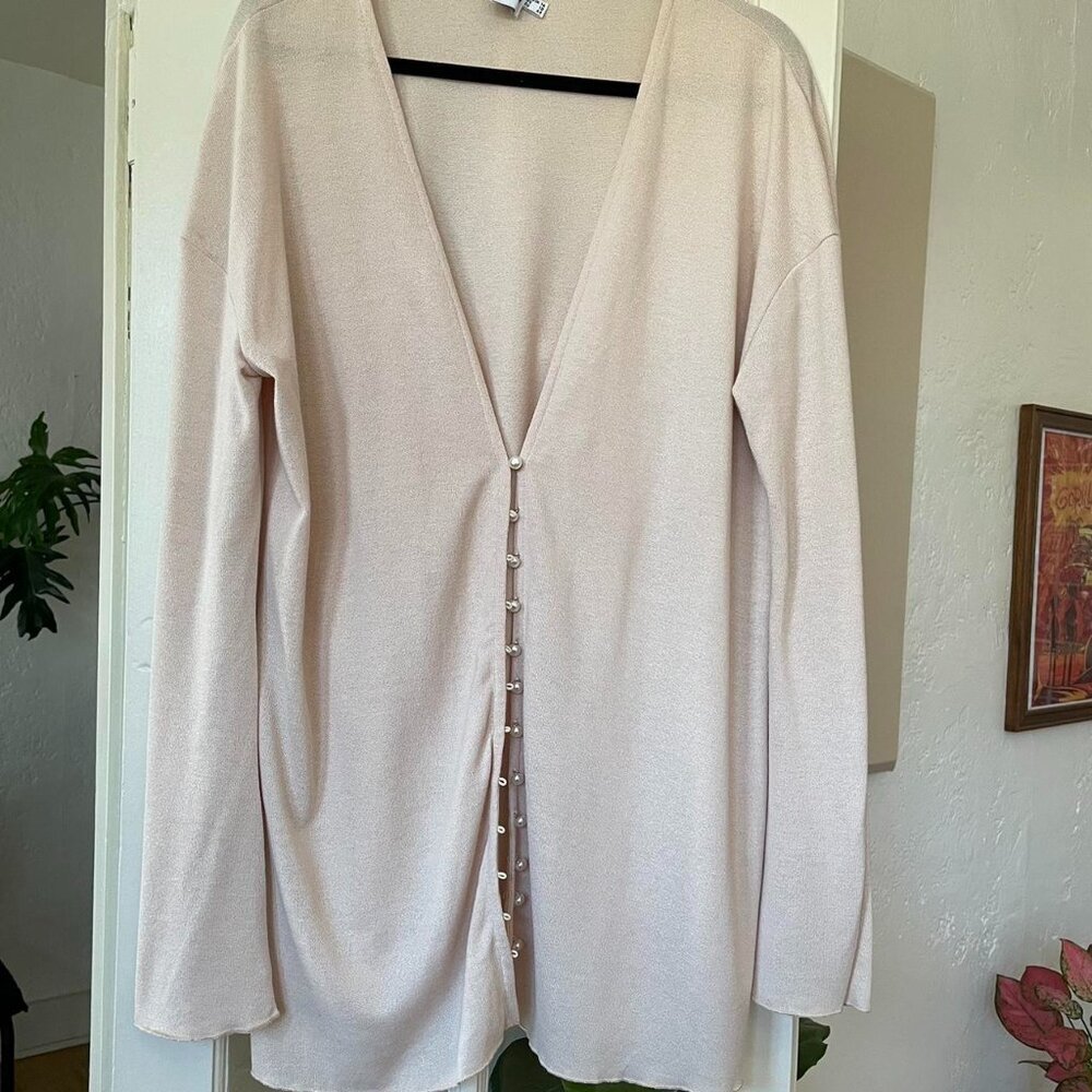 Pearl Button Up Cardigan